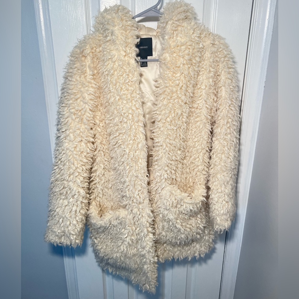 Cream Fur Coat